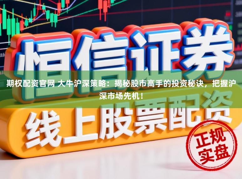 期权配资官网 大牛沪深策略：揭秘股市高手的投资秘诀，把握沪深市场先机！
