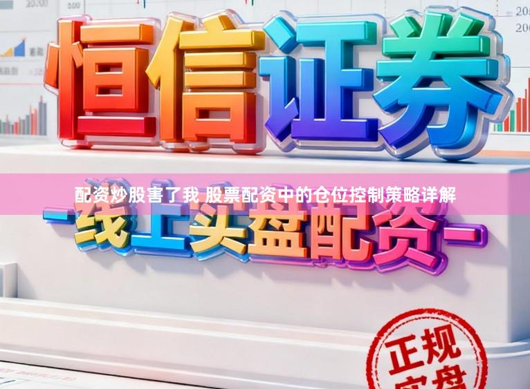配资炒股害了我 股票配资中的仓位控制策略详解