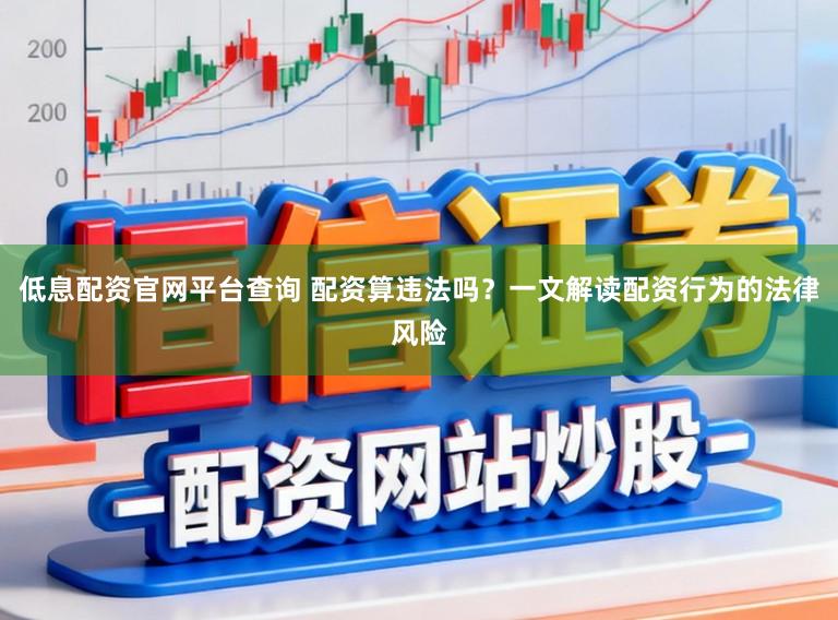 低息配资官网平台查询 配资算违法吗？一文解读配资行为的法律风险